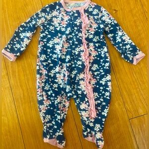 Magnetic Me Floral Footie Pajamas